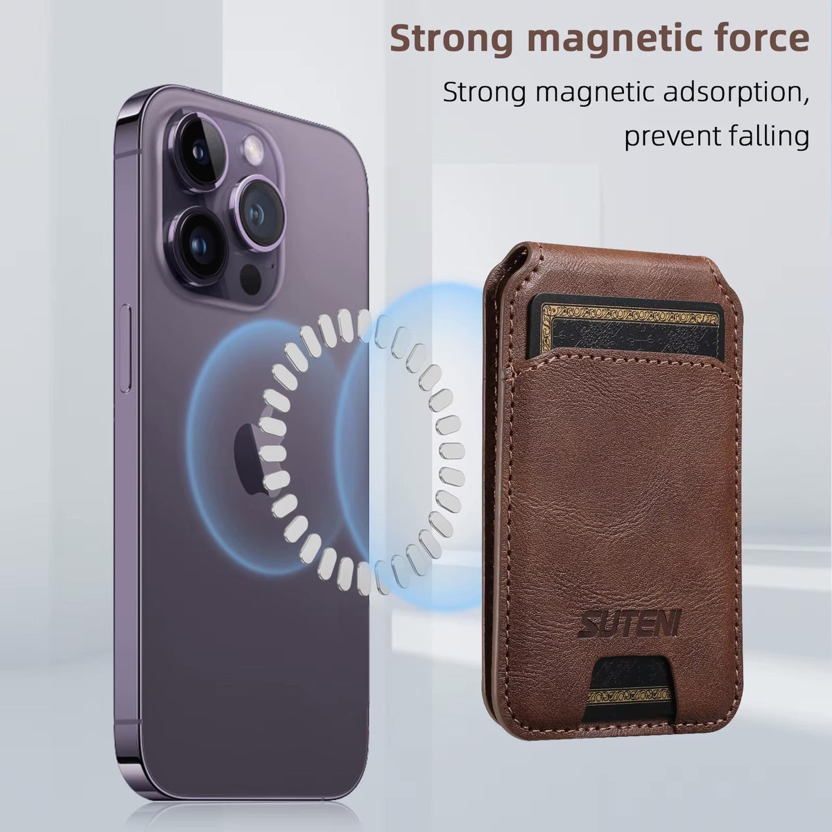Wallet Pro Magnetic Leather Wallet for iPhone 17 16 Pro Max, 15, 14, 13, 12 and 11 deideas