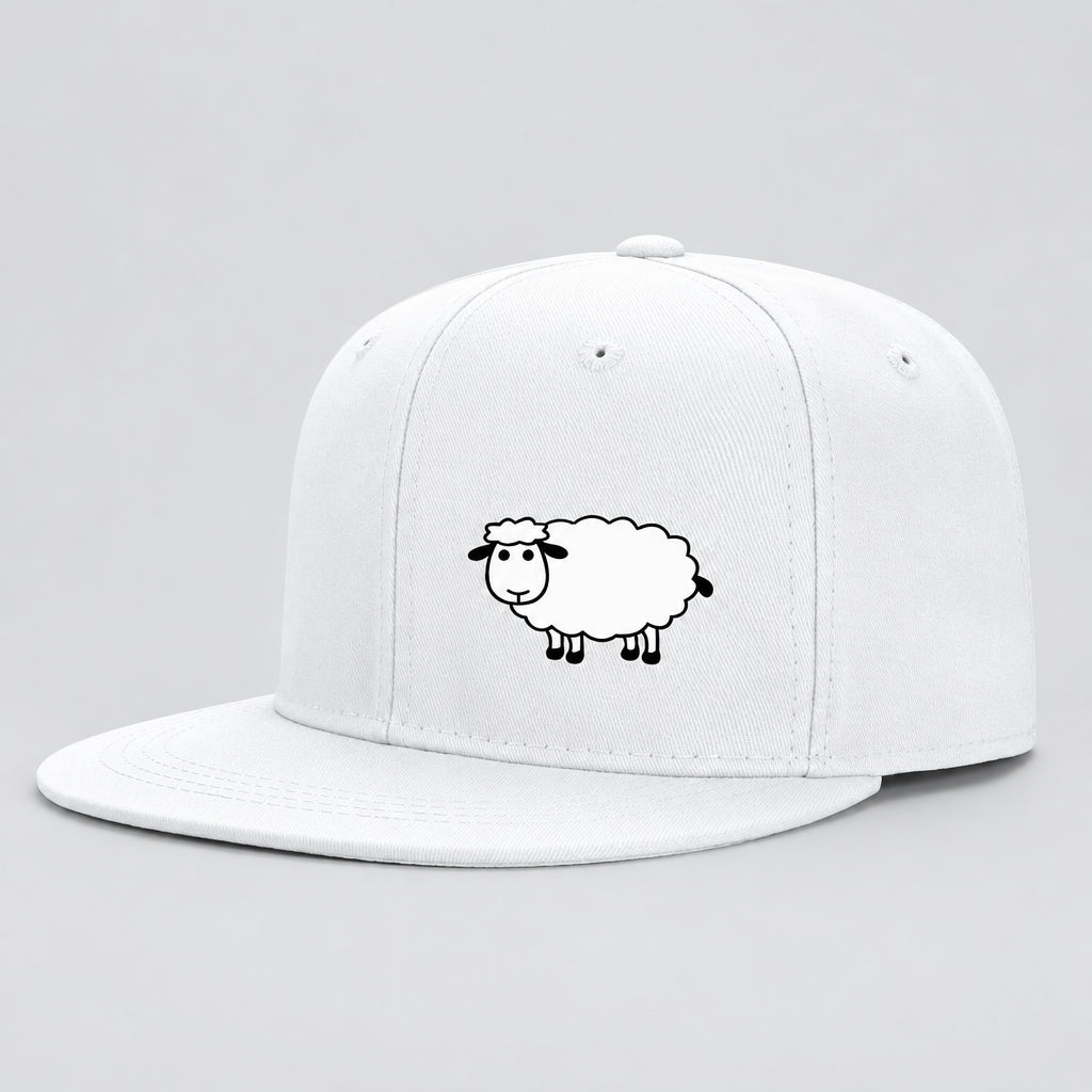 Sheep Graphic Baseball Cap – Adjustable Flat Brim Hat