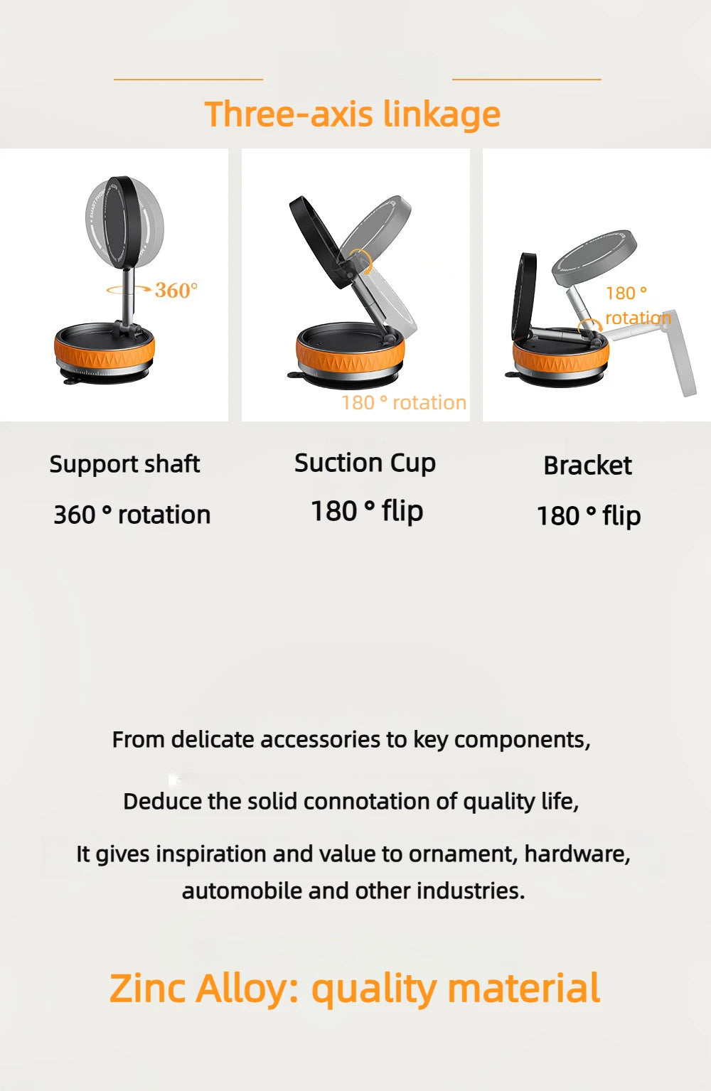 Foldable Magnetic Phone Holder – Suction Base, 3 Colors