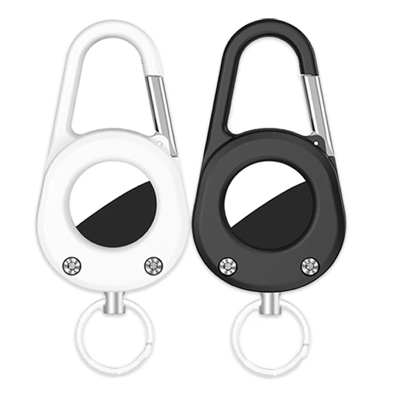 For AirTag Hardness Holder with Carabiner Anti-Scratch Shell Anti-Lost Locator Case Keychain Ring for Apple Airtags Accessories deideas