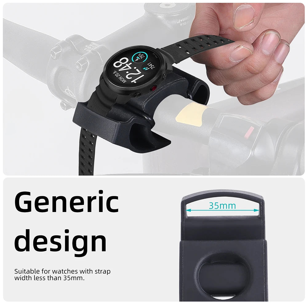 Bike Watch Mount – Silicone Holder & Adapter Options