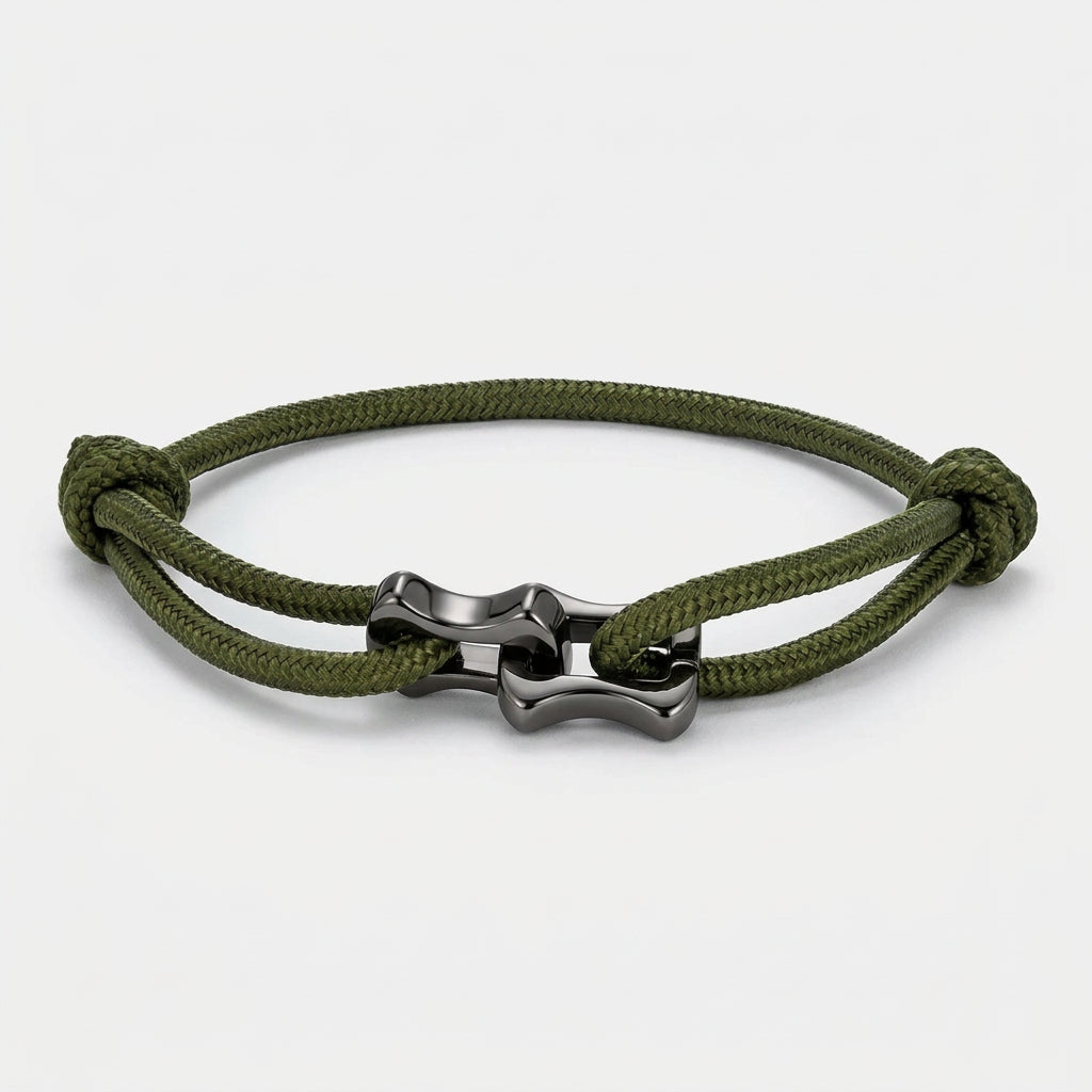 Chain Link Rope Bracelet – Adjustable, 10 Colors