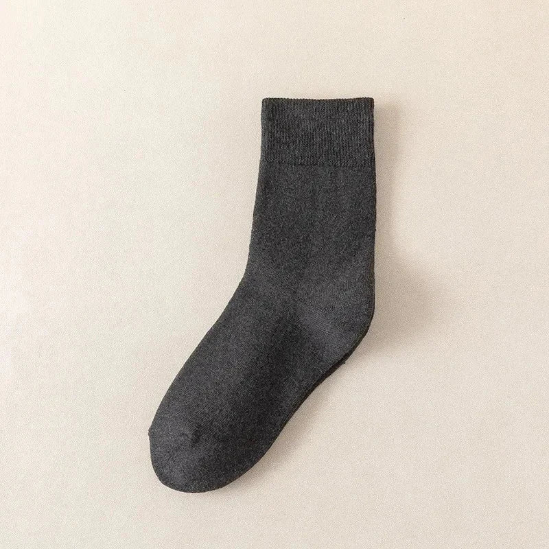 Classic Winter Cotton Mid-Calf Socks Premium Warmth & Comfort deideas