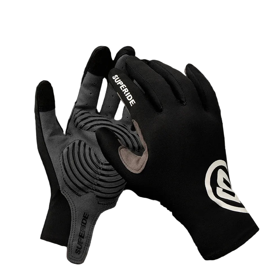 Full-Finger Cycling Gloves – Textured Palm, S–XL