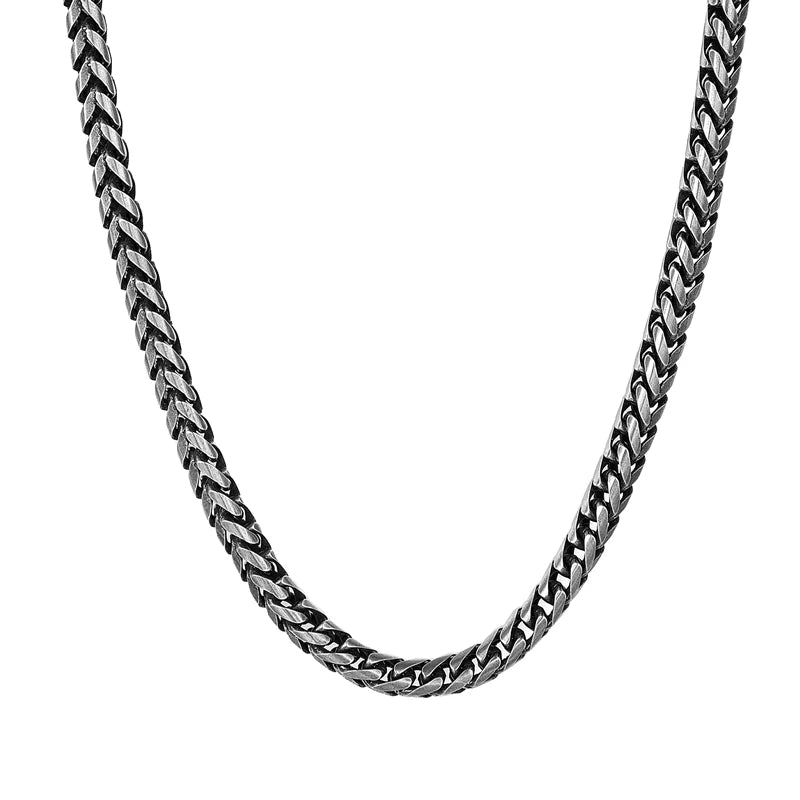 Cuban Link Chain Necklace - Stainless Steel, 6mm, 4 Lengths, Men
