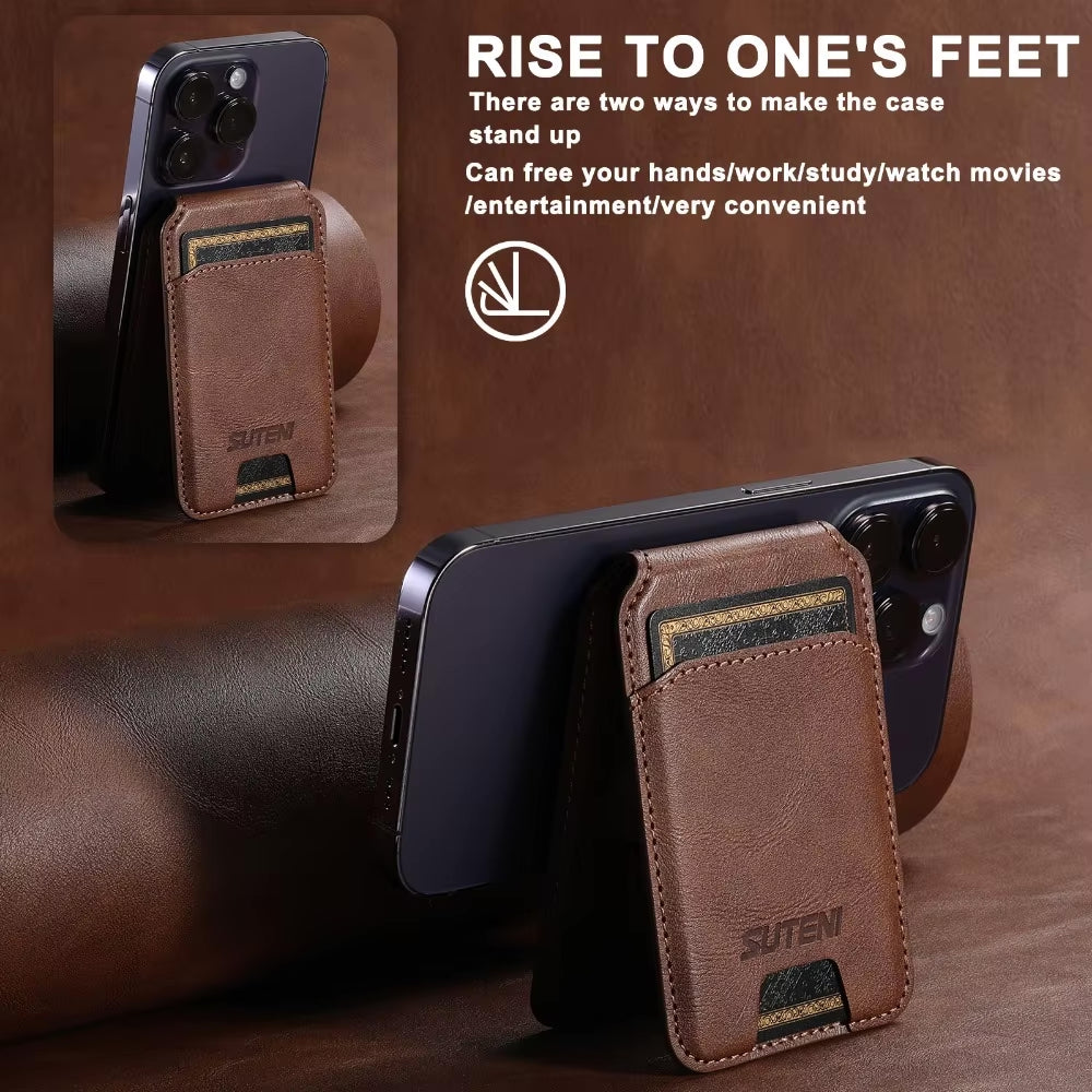Wallet Pro Magnetic Leather Wallet for iPhone 17 16 Pro Max, 15, 14, 13, 12 and 11 deideas
