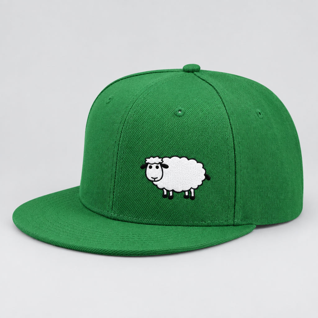 Sheep Graphic Baseball Cap – Adjustable Flat Brim Hat