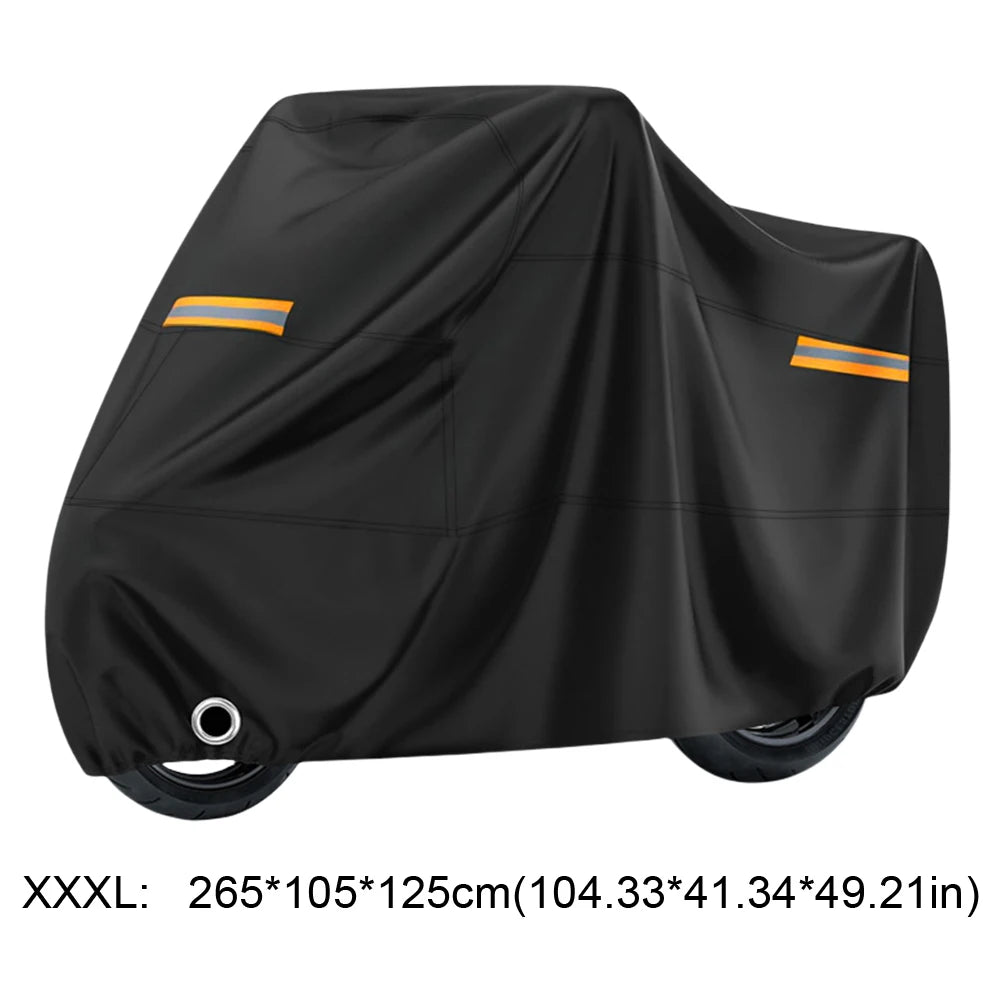 Motorcycle Storage Cover – Buckle Strap & Lock Opening