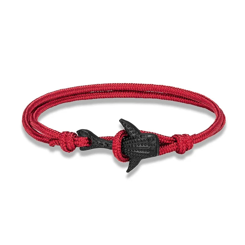 Ocean Lover Bracelet Black Whale Multilayer Rope deideas