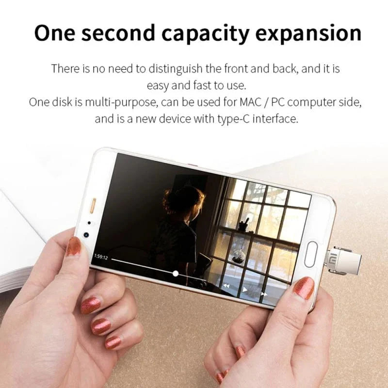2TB USB Type-C 3.2 High-Speed Pendrive for Mobile Phones, Computers, and Drones deideas