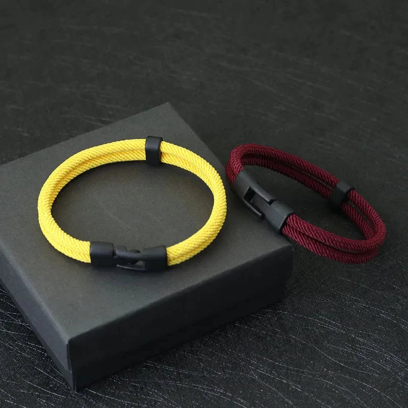 Dual Weave Bracelet Represents the double layer intertwined with style and resistance deideas