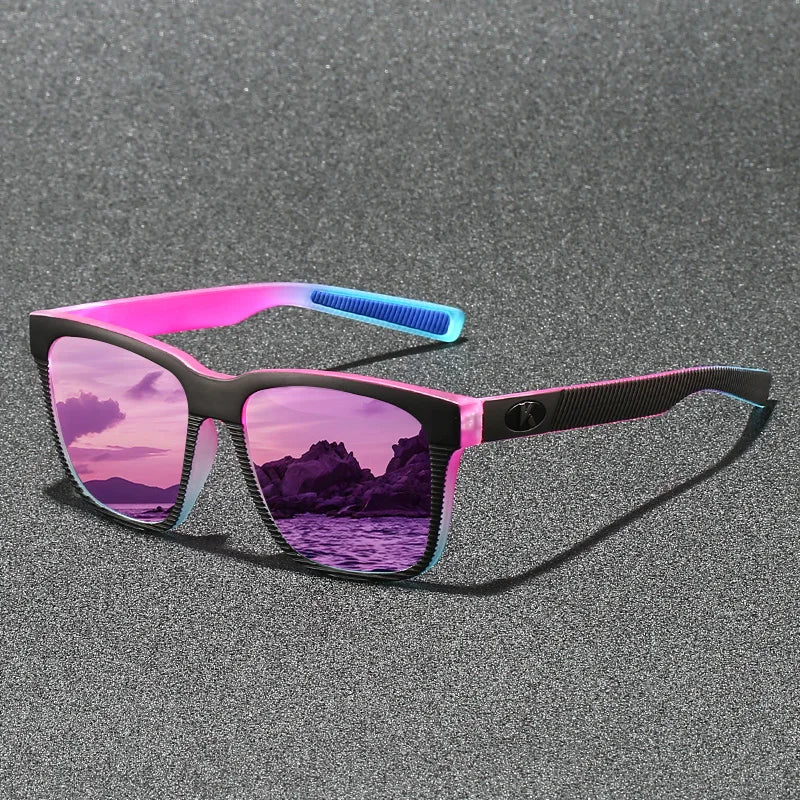 Rectangular Sunglasses – Textured Temples, 6 Combinations