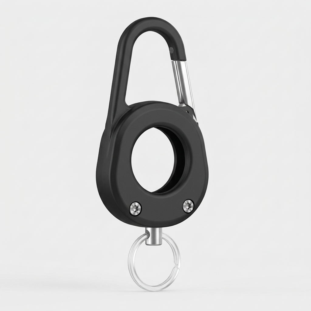 AirTag Holder – Screw-On Case, Clip & Key Ring, 2 Colors