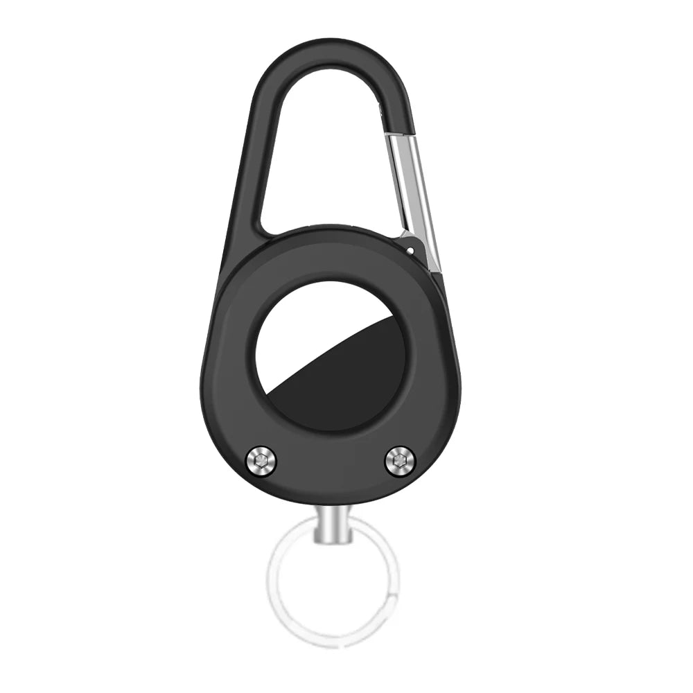 For AirTag Hardness Holder with Carabiner Anti-Scratch Shell Anti-Lost Locator Case Keychain Ring for Apple Airtags Accessories deideas