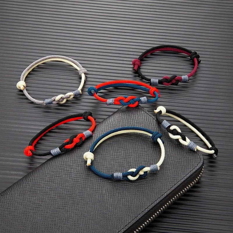 Knot Rope Bracelet – Adjustable, 13 Colors