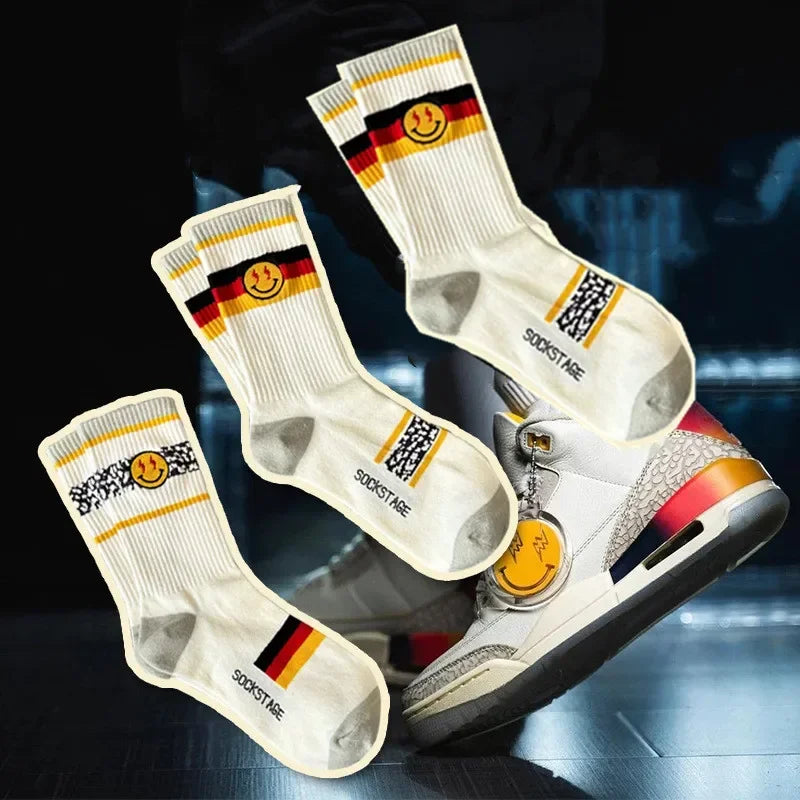 Striped Crew Socks 3-Pair Gift Box – Cotton Blend