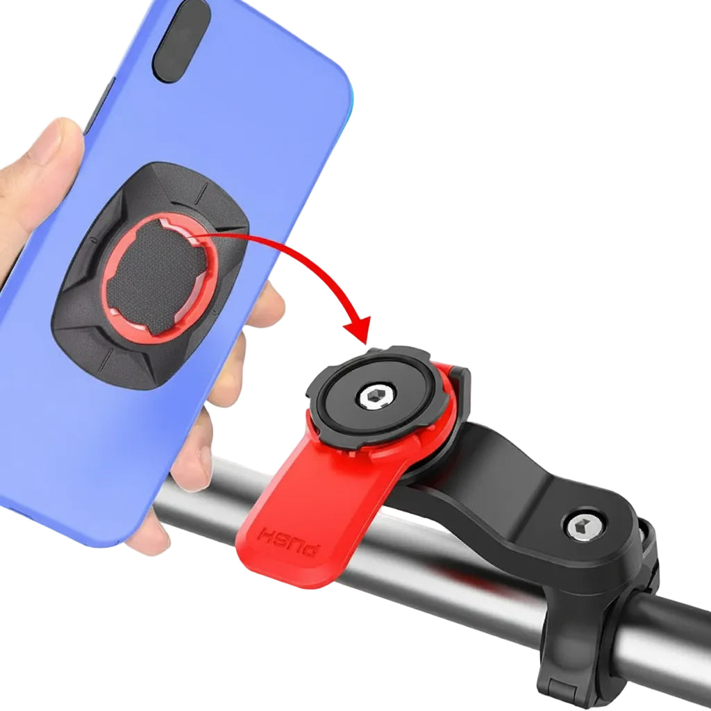 Bike & Motorcycle Phone Mount – Rotating Handlebar Holder