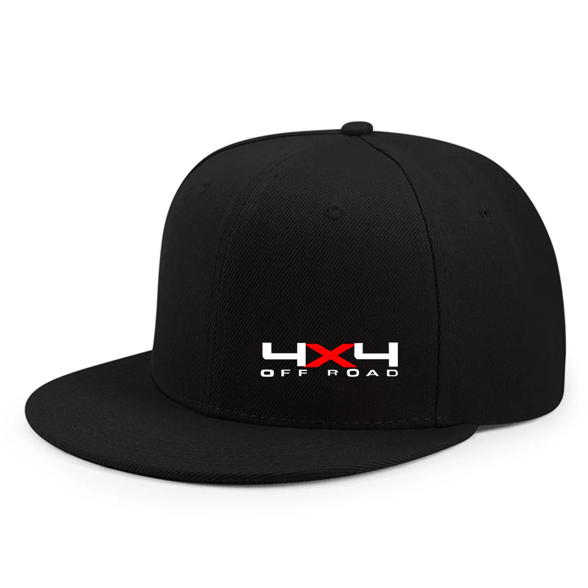 Solid Color Snapback Hat Flat Brim, Adjustable, Unisex