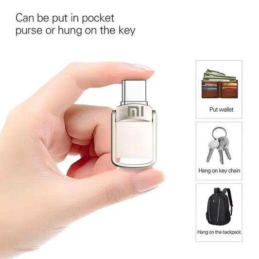 Xiaomi USB Flash Drive 1TB 2TB USB 3.0 High Speed Car Electronic Accessory Adapter Plug Play Video Large Storage Flash Drive deideas