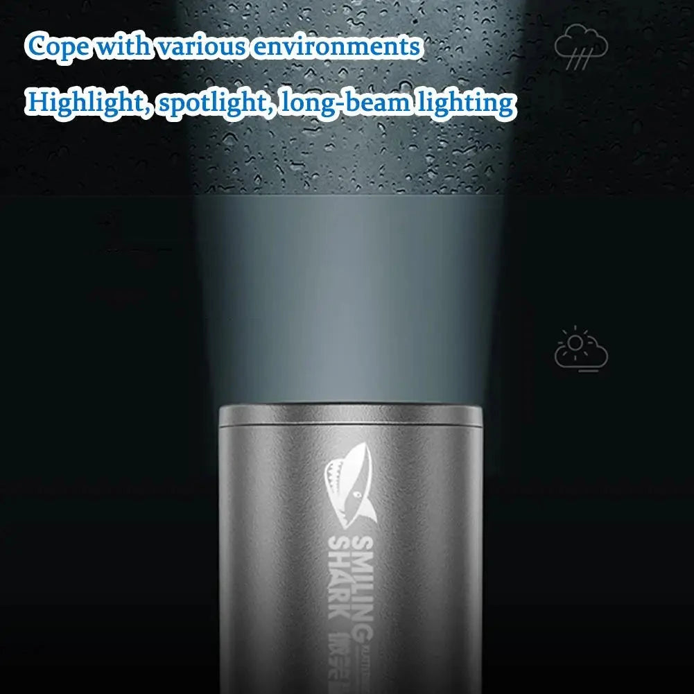 Waterproof USB Rechargeable LED Flashlight with Bicycle Stand deideas