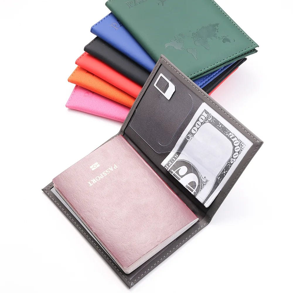 Passport Holder & Travel Wallet – PU Leather, 15 Options
