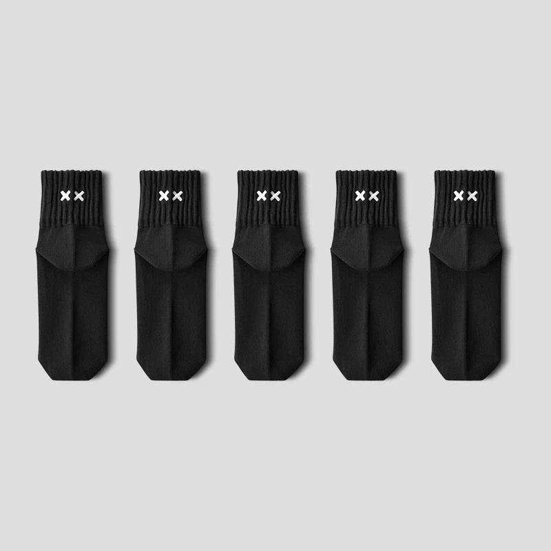 XX Embroidered Crew Socks – 4- or 5-Pair Packs