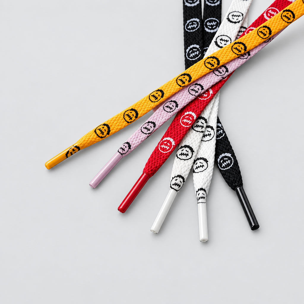 Bandana Graphic Flat Shoelaces – 8 mm, 70–200 cm