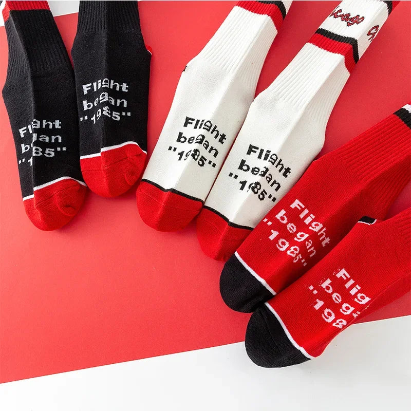 Crew Socks – Lettering & Solid Styles, Cotton Blend