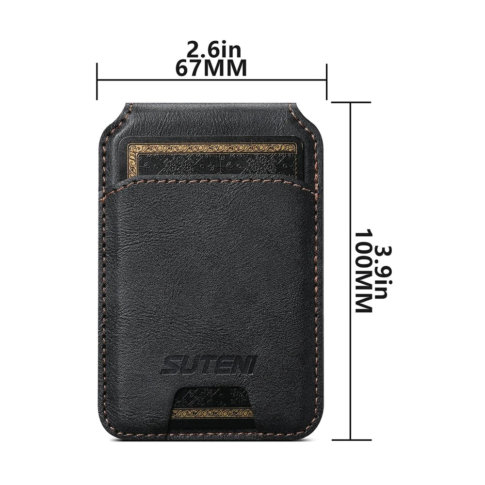 Wallet Pro Magnetic Leather Wallet for iPhone 17 16 Pro Max, 15, 14, 13, 12 and 11 deideas