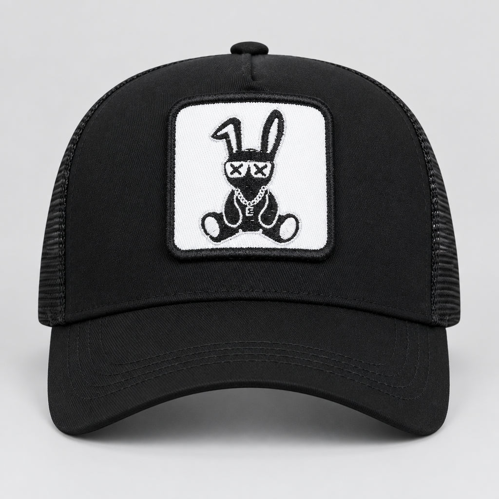 Bad Bunny Embroidered Trucker Cap – Adjustable Mesh Hat