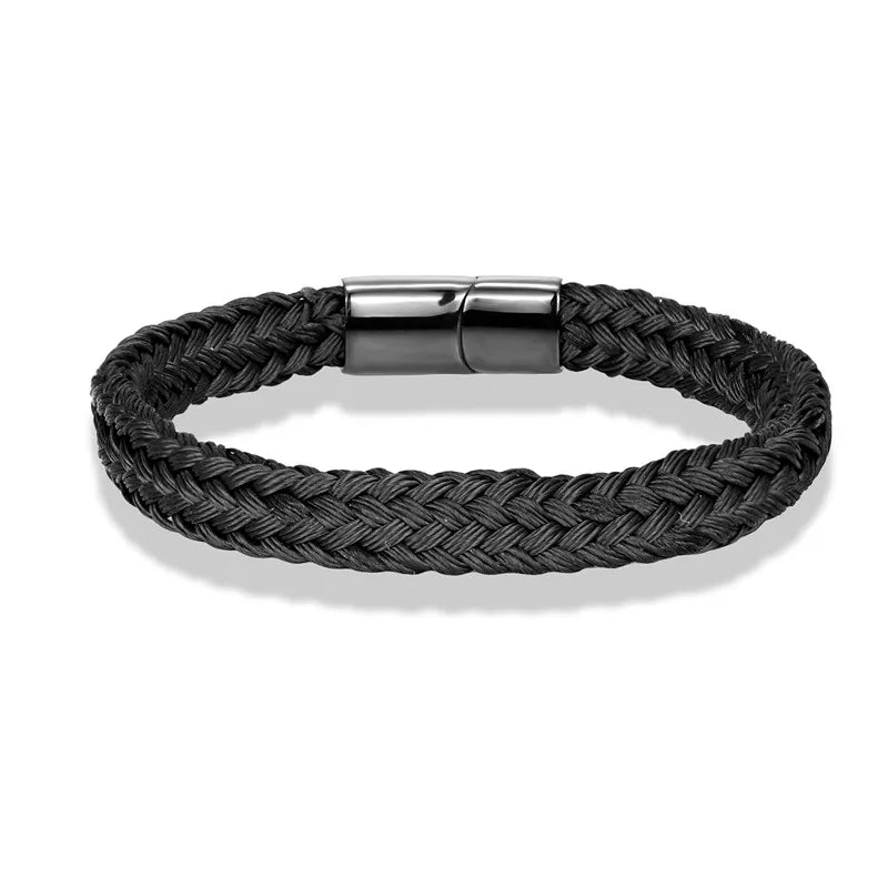Braided Rope Bracelet – Captain’s Knot, 10 Colors, 19–23 cm