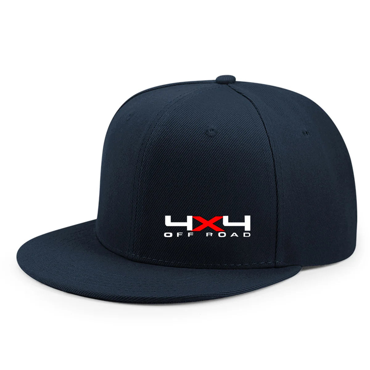 Solid Color Snapback Hat Flat Brim, Adjustable, Unisex