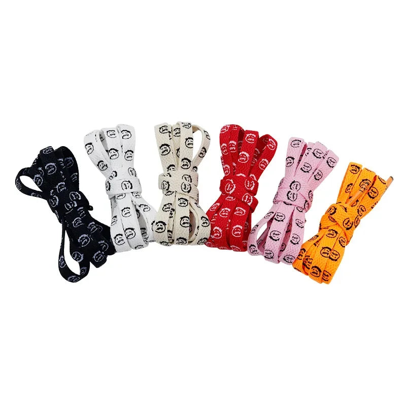Bandana Graphic Flat Shoelaces – 8 mm, 70–200 cm
