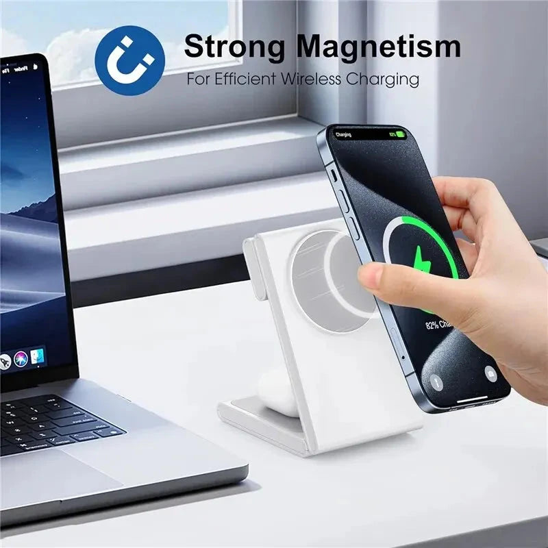 Quick 3 in 1 Wireless Charger for iPhone, AirPods and Apple Watch deideas