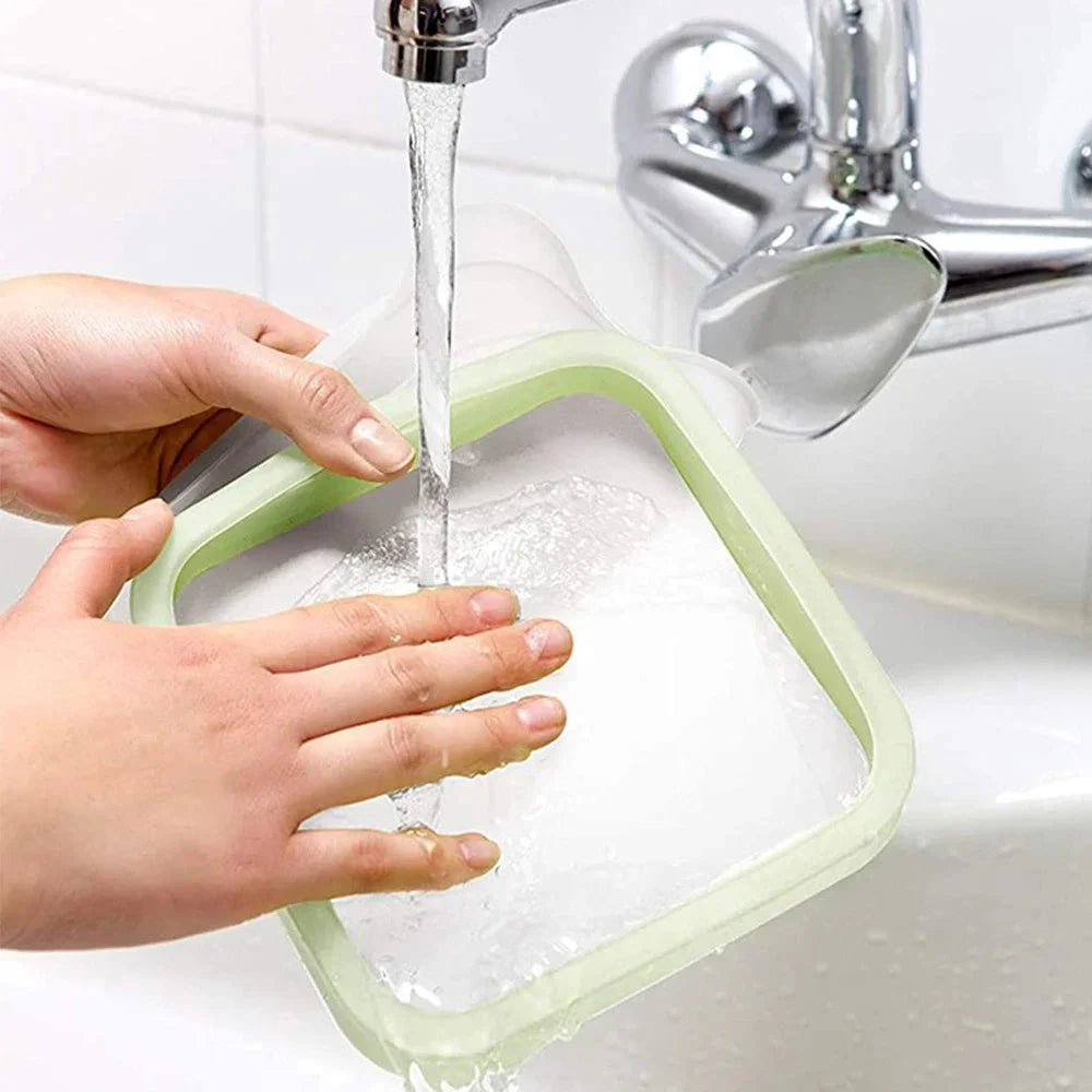 Portable Silicone Lunch Box Sandwich & Snack Container deideas