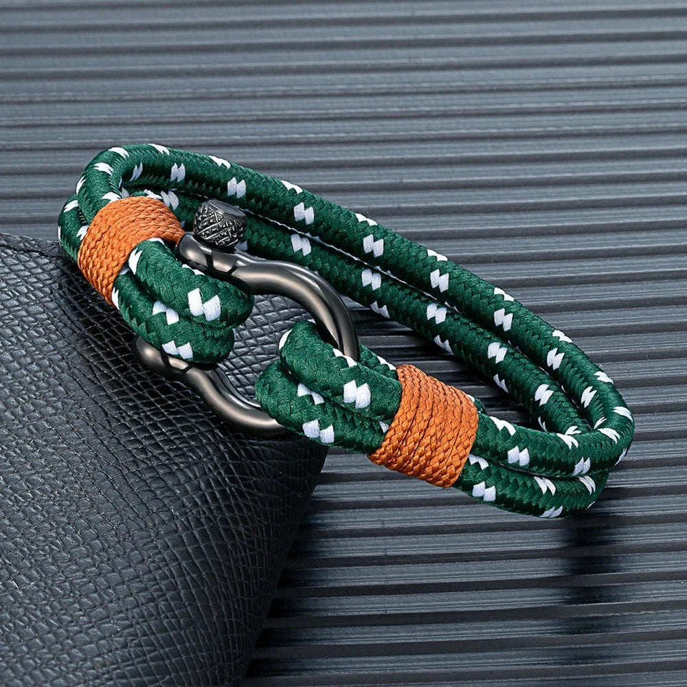 Classic Navy Rope Bracelet Minimalist Unisex Jewelry Gift deideas