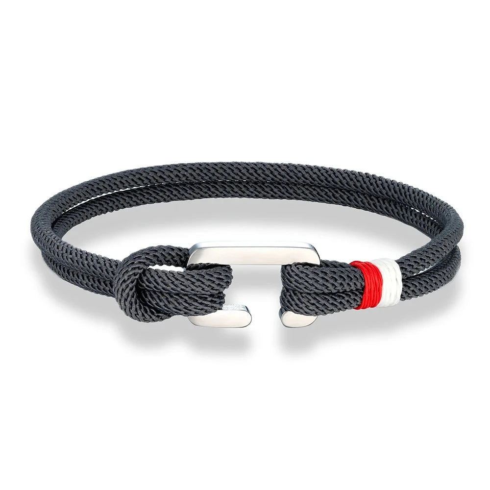 Boho Style Nylon Rope Bracelet Stainless Steel Mini Clasp deideas