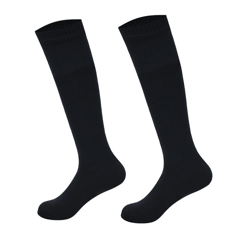 Long Hiking Socks – Black or Olive Panels, S–XL