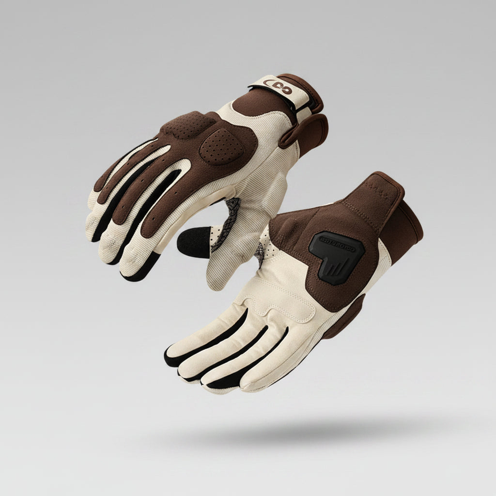 Full-Finger Riding Gloves – Color-Block Design, S–XXL