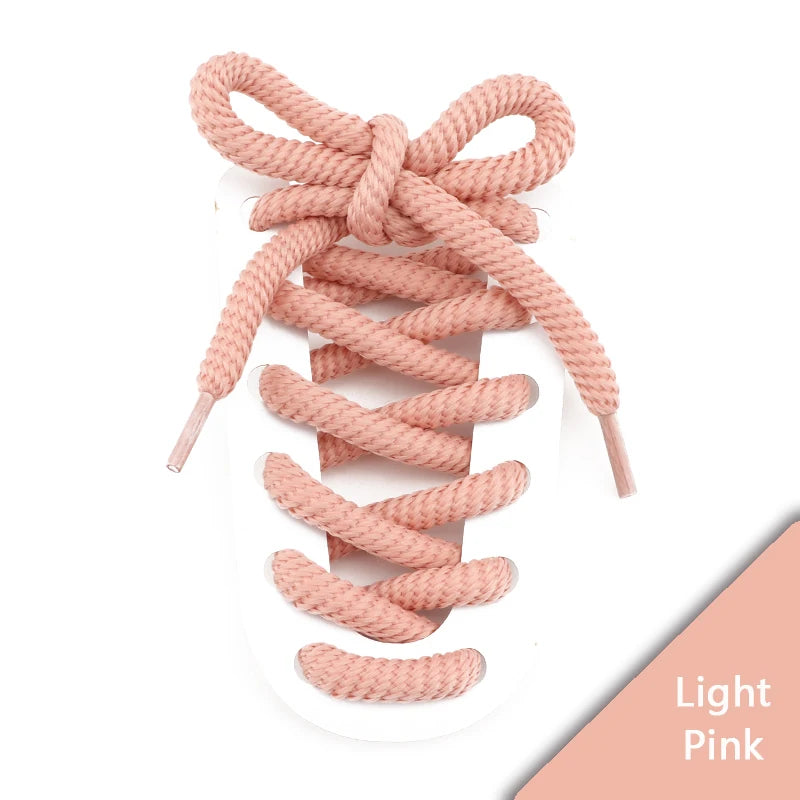Round Rope Shoelaces – 18 Colors, 100–160 cm, One Pair