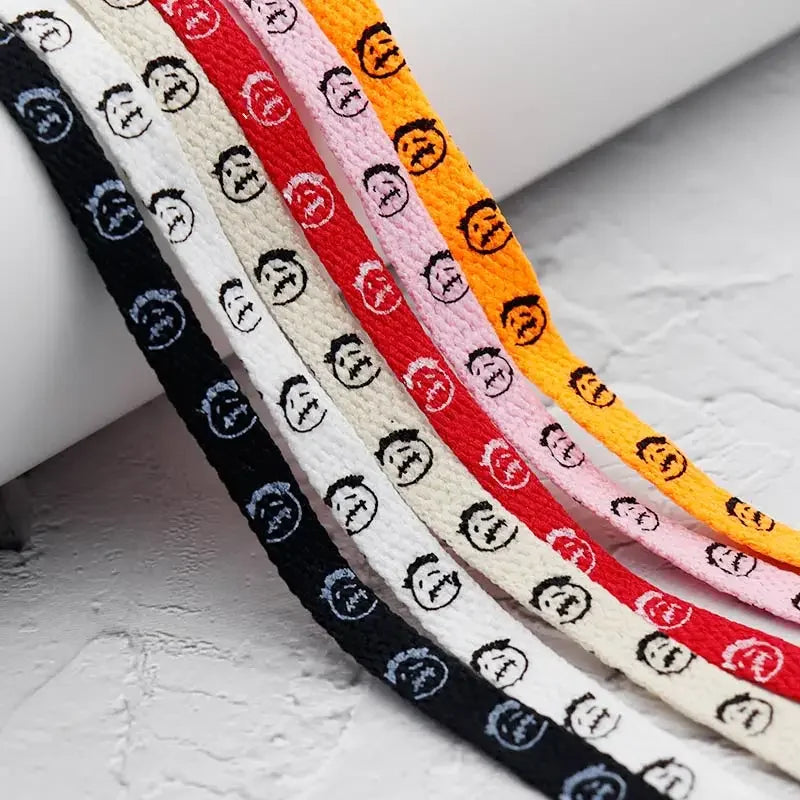 Bandana Graphic Flat Shoelaces – 8 mm, 70–200 cm