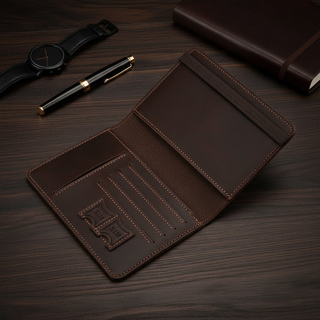 Passport Holder – Elastic Band & Card Slots, 6 Colors