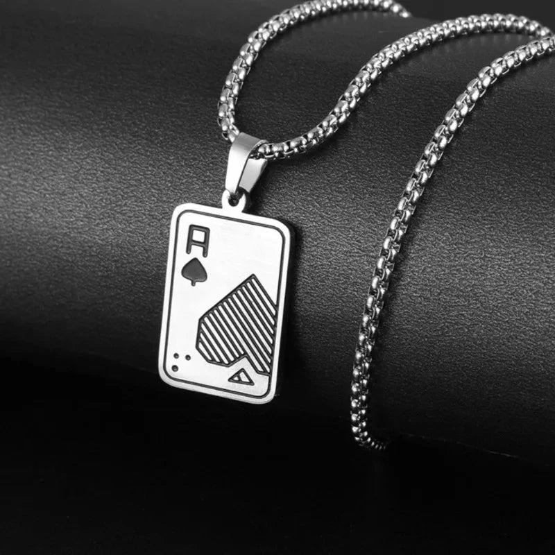 AceChain Lucky Ace Pendant Necklace for You deideas