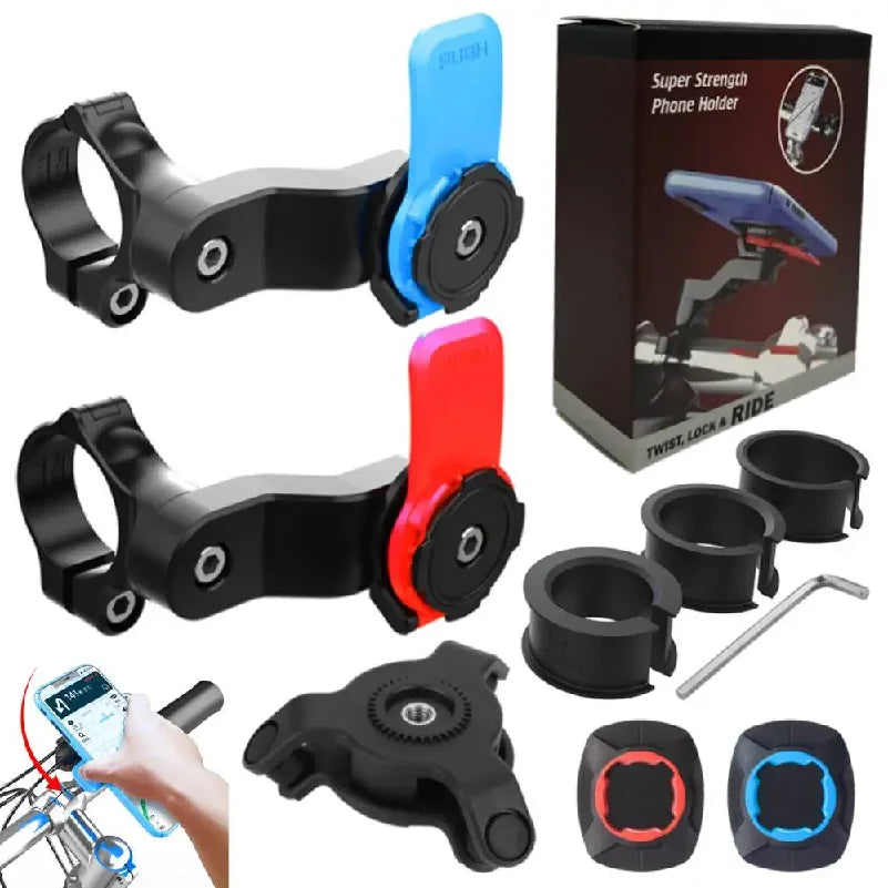 Bike & Motorcycle Phone Mount – Rotating Handlebar Holder