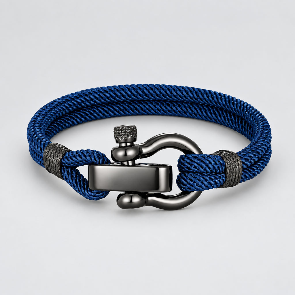 Outdoor Rescue Bracelet Durable Rope & Steel Shackle Buckle deideas