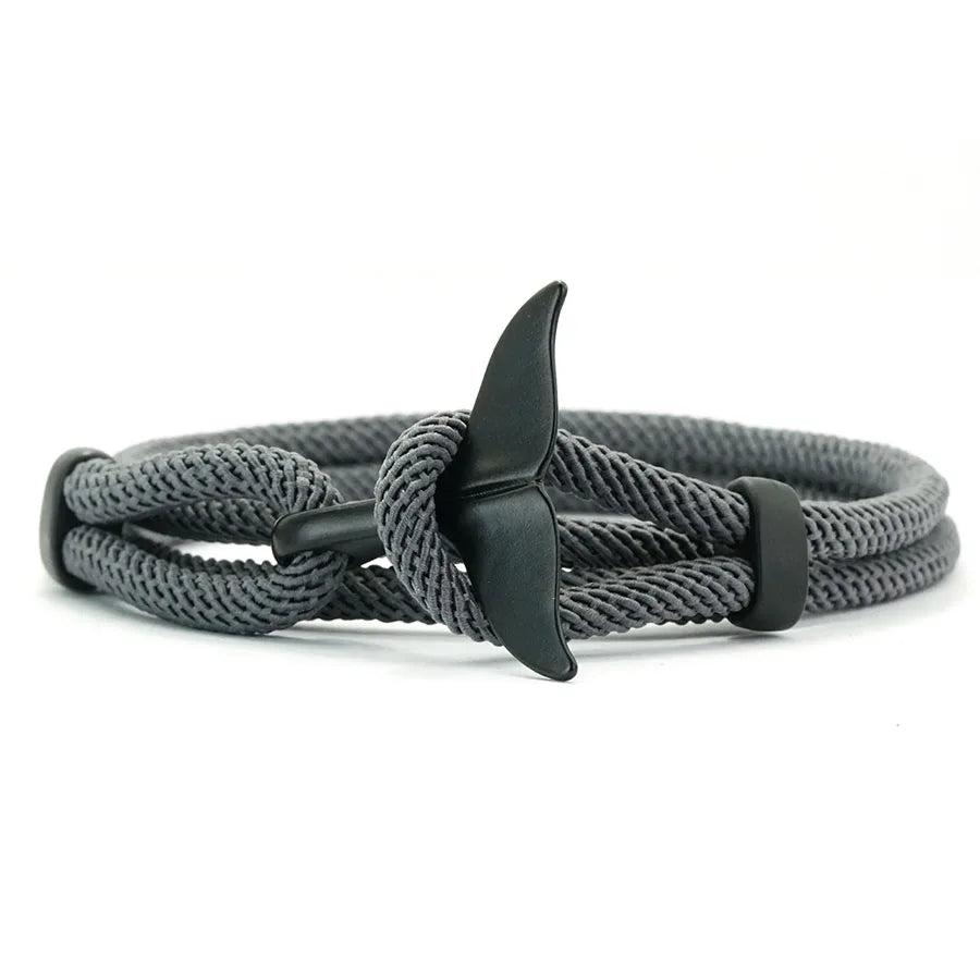 Whale Tail Rope Bracelet – Double Cord, 11 Colors