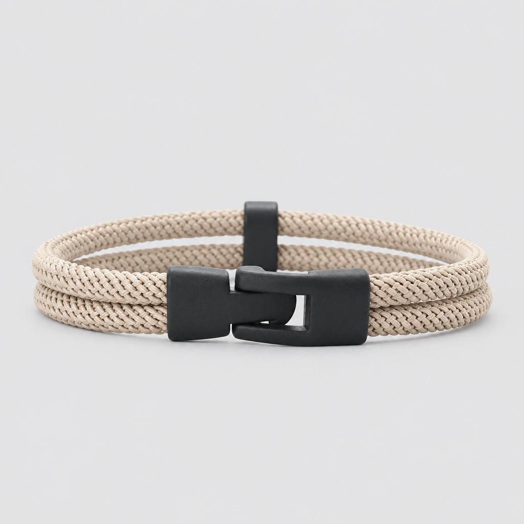 Dual Weave Bracelet Represents the double layer intertwined with style and resistance deideas
