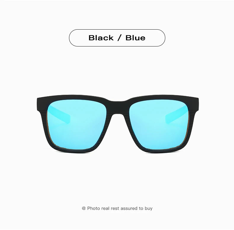 Rectangular Sunglasses – Textured Temples, 6 Combinations