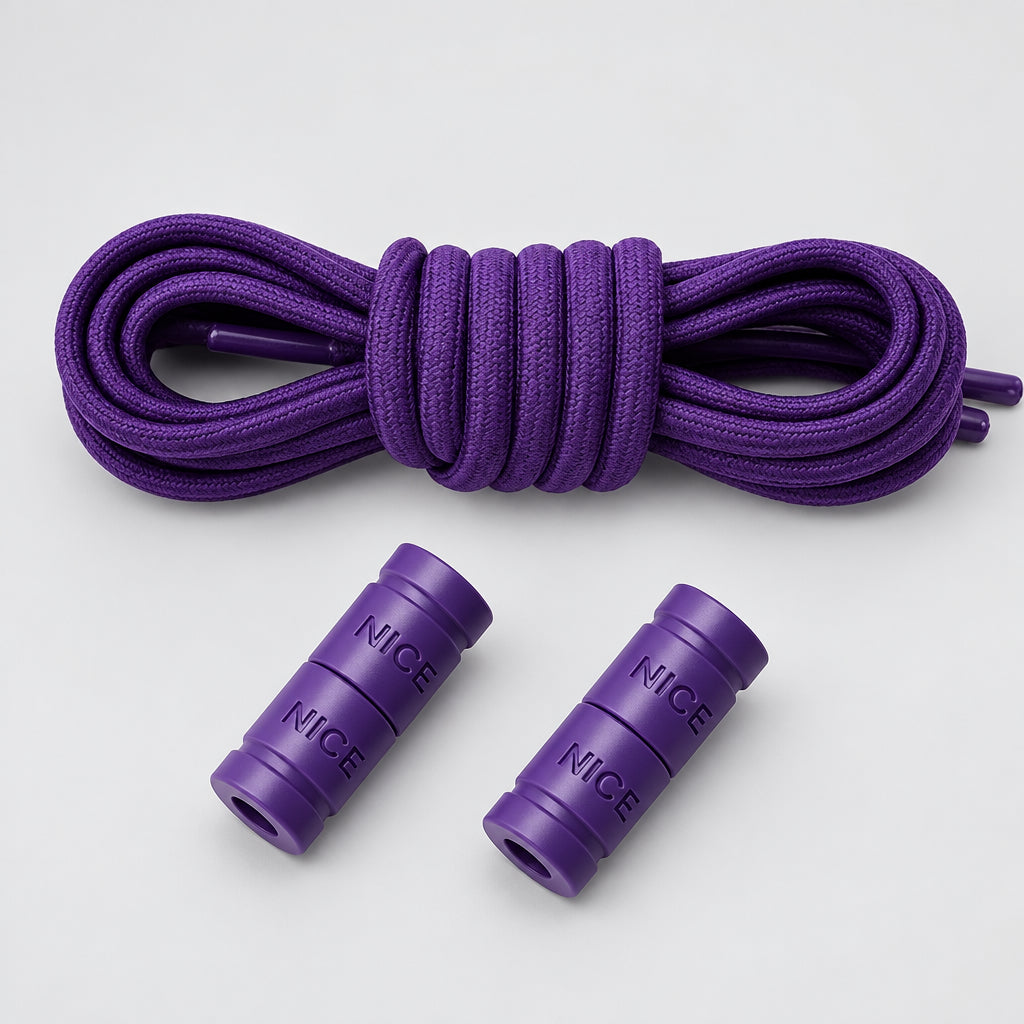 No-Tie Elastic Shoelaces with Color Buckle