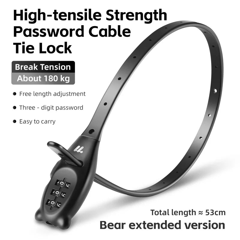 Zip-Tie Combination Lock – 3-Digit, 31 or 53 cm